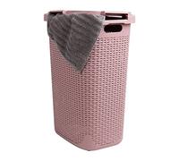 Mind Reader Panier à linge fin 60 L, rose, simple