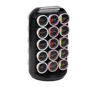 Mind Reader Rangement pour dosettes de café à portion unique, capacité de 30 capsules, organiseur de comptoir, 17 x 16 x 31 cm (L x l x H), noir