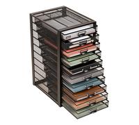 Mind Reader Tiroirs de Rangement de fichiers, Organiseur de Bureau, Multi-usages, Artisanat, Bureau, Maille métallique, 27,3 x 35,6 x 54 cm (L x l x H), Noir