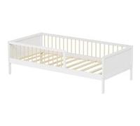 MINEA - Lit avec barrière PEPITO 90x190 cm (matelas non inclus) Blanc G