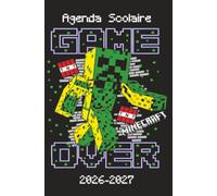 Minecraft Agenda Scolaire 2026-2027: Construis ta réussite, bloc après bloc - Organisateur Scolaire pour Garçons et Filles - Primaire, Collège, Lycée