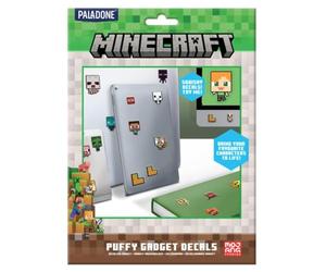 Minecraft - Autocollants sous Licence Officielle Puffy Gadget pour Ordinateur Portable et étui de téléphone pour garçons et Filles, Creeper, Steve, TNT Gamer, décalcomanies Overworld pour Tous Les