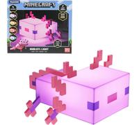 Lampe Axolotl Minecraft - Officielle, Cinq Modes de Couleur, Lampe pour Bureau de Jeu ou Table de Nuit, Décor pour Gamers, Fonctionne sur Piles