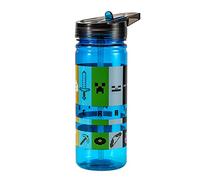 Minecraft Bouteille d'eau 580 ml pour enfants en Tritan durable, réutilisable, sans BPA