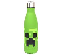 Minecraft - Bouteille d'eau en acier inoxydable - Motif Creeper vert - Bouteille d'eau réutilisable pour enfants - 750 ml