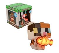 Minecraft Cat GloBuddies Light, 15cm Tap-to-On Lamp with Light-Up Fish, AA Battery Powered, Officially Licensed | Paladone