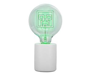 Minecraft Creeper Decorative LED Lamp - E27 Glass Bulb, Officially Licensed Gamer Gift, Ideal for Bedroom, Home, or Game Room - Paladone