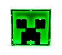 MINECRAFT Creeper Lumière néon LED - sous Licence Officielle - 25 cm - Fixation Murale - Alimenté par USB