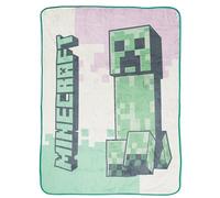 Minecraft Creeper Plaid Doux Plaid Polaire 130 x 150cm Couleur Rose Léger