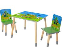 MINECRAFT - Ensemble de sièges, composé d'une table et de deux chaises, meubles pour enfants au design coloré