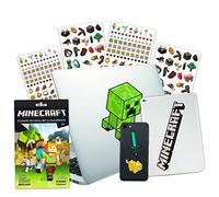 Minecraft Lot d'autocollants pour Ordinateur Portable - Lot de 10 Autocollants Minecraft de qualité supérieure pour décoration de Chambre, Voiture, MacBook, téléphone et 300 Autocollants Minecraft