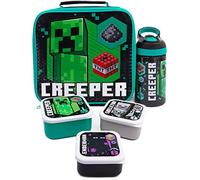 Minecraft Lunchbag Kids Creeper Bouteille d’eau en sachet de 5 pièces 3 pots à collation