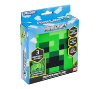 Minecraft Paladone Veilleuse Creeper, fonction capteur de nuit, portable, dos adhésif pour placement mural, cadeau sous licence officielle et décoration de chambre pour les fans de