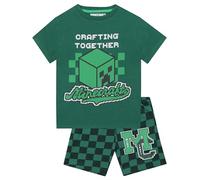 Minecraft Pyjama Garcon, Creeper Pyjama Enfant Garcon, Vetement De Nuit Enfant, Vert 9-10 Ans
