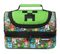 Minecraft Sac Isotherme Repas Enfant Lunch Bag pour l'École ou les Voyages Options avec Bouteille D'eau Cadeau pour Enfant (Multi)