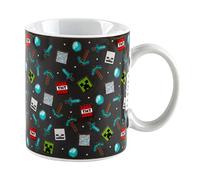 Minecraft Tasse en céramique | Boissons chaudes et froides | Maison ou bureau | Cadeau pour adultes et enfants | 312 ml Multi