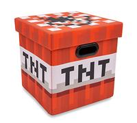Minecraft TNT Block Cube de rangement en tissu avec couvercle | 33 cm