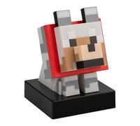 Minecraft Wolf Icon Light - 11cm Light-Up Figure for Bedroom, Desk or Gaming Setup - Battery Powered - Paladone