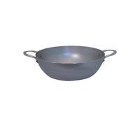 MINERAL Sauteuse Paysanne Bombée à bord haut en tôle d´acier cire d´abeille de BUYER 2 anses D 32 cm
