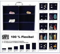 Militaria Sammelvitrinen ALU Maxi Flex 4 cases Bleu 235x202x64mm Safe 5775-2