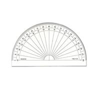 MINERVA Rapporteur 180° en Degré 10cm Transparent