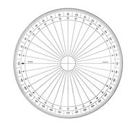 MINERVA Rapporteur 360° en Degré 25cm Transparent