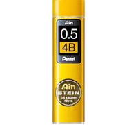 Mines pour porte-mine 0 5 mm - PENTEL - Ain Stein - Étui de 40 mines - 0 5 mm - Grade 4B - Graphite
