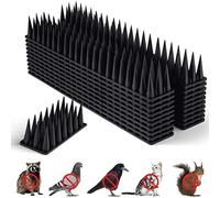 Mineup Pic Anti Pigeon, 8,6 M / 20 Pièces Anti Pigeons pour Balcon, Pics Anti-Oiseaux, Pique Anti Pigeon Plastique Protection Contre Les Pigeons, Chats, martres, clôtures, rebords de fenêtres, toits