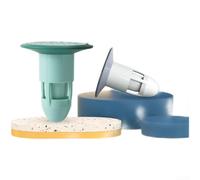 Minflora Bouchon de vidange de sol multi-usages avec joint d'eau en forme de U, bouchon d'évier en ABS résistant aux odeurs pour salle de bain, filtre à cheveux anti-obstruction et insert de