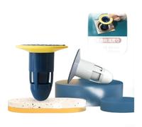 Minflora Bouchon de vidange de sol multi-usages avec joint d'eau en forme de U, bouchon d'évier en ABS résistant aux odeurs pour salle de bain, filtre à cheveux anti-obstruction et insert de