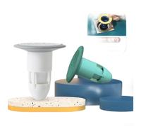 Minflora Bouchon de vidange de sol multi-usages avec joint d'eau en forme de U, bouchon d'évier en ABS résistant aux odeurs pour salle de bain, filtre à cheveux anti-obstruction et insert de