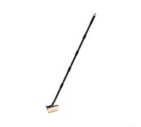 Minflora Brosse de nettoyage de jardin en fil d'acier avec faucille | Parfait pour les allées, les terrasses et les surfaces en pierre. La longue poignée ergonomique réduit la fatigue du dos lors
