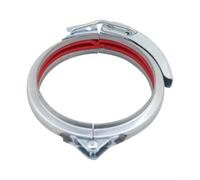 Minflora Collier de serrage en acier galvanisé 80-300 mm avec mécanisme de libération rapide pour conduits ronds et canons Diamètre réglable 180 mm