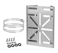 Minflora Support de montage solaire pour caméra - Adaptateur vertical pour dôme PTZ - En acier inoxydable - Rotation à 360 degrés - Argenté