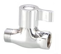 Minflora Valve à passage direct en laiton à 4 points, connecteur de tuyau d'eau fileté et adaptateur de robinet avec poignée robuste en alliage de zinc pour systèmes d'eau chaude et froide domestiques