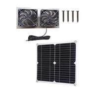 MINGLEA Ventilateur solaire compact pour campeurs, bateaux, volailles | Dispositif de contrôle de la température, ventilation flexible, facile à installer pour camping-cars, bateaux, poulaillers