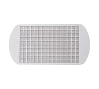 Mingzhe Bac à Glaçons en Silicone Flexible, Mini Moule à Glace carré 160 Grilles avec Démoulage Facile Haute Température pour les Fournitures de Cuisine, la Cuisson du Pudding (160 grille carré blanc)
