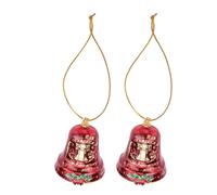 mingzhe Cloche D'ornement du 250e Anniversaire, 2 Pièces, Décor Suspendu en Métal Rouge et doré pour la Célébration de l'arbre de Noël