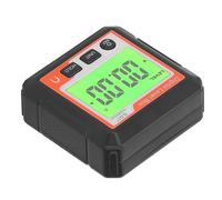 Mingzhe Compteur D'angle Numérique, Rapporteur Magnétique, Boîte de Niveau de Haute Précision pour la Construction et la du Bois, Compact 2 Pièces (Orange Blanc)