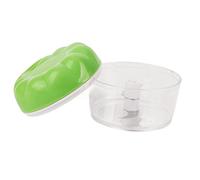 mingzhe Hachoir à Ail Manuel, Mini Hachoir à Ail Transparent avec Lames en Acier Inoxydable et Cordon de Serrage pour Légumes, Fruits, Viande Désossée (Verte)