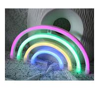 mingzhe LED Néon 12 Formes Lune Maison Arbre de Noël Coeur Lèvre Arc-en-Cupidon Elk Chauve-Souris Joli Chat Jingle Bell avec USB À Piles Flexible PVC pour Mur de Chambre (Autre)