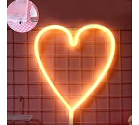 mingzhe LED Néon 12 Formes Lune Maison Arbre de Noël Coeur Lèvre Arc-en-Cupidon Elk Chauve-Souris Joli Chat Jingle Bell avec USB À Piles Flexible PVC pour Mur de Chambre (Autres 16)