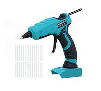 Mingzhe Machine à Colle Chaude électrique sans Fil, Applicateur de Chauffage Rapide pour les Arts et L'artisanat, Conception Ergonomique, Noir et Vert, 30 Barres Adhésives Fondantes