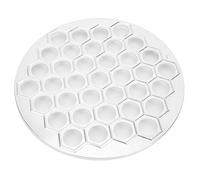 mingzhe Moule à Boulettes en Alliage D'aluminium à 37 Trous, Machine Boulettes DIY pour Presse Huntun Wonton avec Lisse, Lavable au Lave-Vaisselle