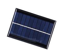 mingzhe Panneau Solaire en Polysilicium 1W 5V, Mini Feuille Solaire de 3,9x2,8 Pouces avec Conception éolienne pour Lumières Solaires Extérieures, Voitures, Camping-Car, Navires, Avions