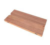 mingzhe Plateau de Table Pliable en Bois Massif de 20 Mm D'épaisseur, Finition Laquée, avec Chants Métalliques Scellés à la Main, Idéal pour Les Repas sur Les (Brun (595 x 580 mm / 23,43 x 22,83