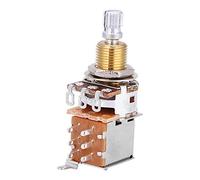 mingzhe Potentiomètre Linéaire A500K, Interrupteur à Bouton-Poussoir pour Guitare électrique, Contrôle de la tonalité des Basses, 2 Positions avec Interrupteur à Traction, Sélecteur de