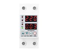 Mingzhe Protecteur de Tension à Réinitialisation Automatique avec Protection Intelligente Contre Les Surintensités pour Une Utilisation Domestique Sûre, Blanc, 85 * 66 * 37mm