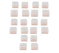 mingzhe Protecteurs de Pieds de Chaise en Caoutchouc, 20 Pièces, avec Coussinets en Feutre, pour Sols Bois Dur, Anti-Rayures, Réduction du Bruit, Couvre-Pieds Meubles Transparents