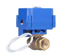 Mingzhe Robinet à Tournant Sphérique motorisé en Laiton Durable avec Indication de Commutateur pour Utilisation en Plomberie Contrôle de Pression DC12V DN15 1 unité